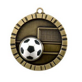 3-D Medal, "Soccer" - 2"